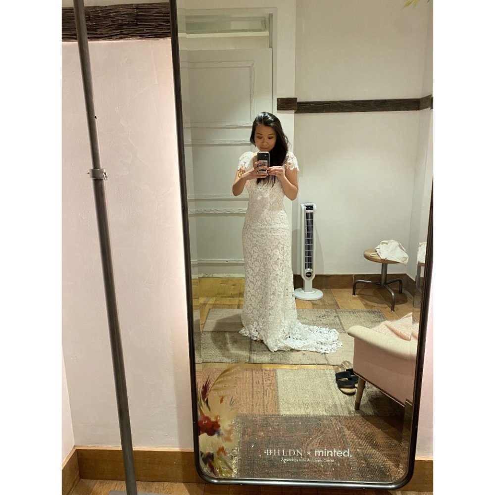 BHLDN Wtoo Francila Wedding Gown Lace Size 4 & 14 - Picture 8 of 9